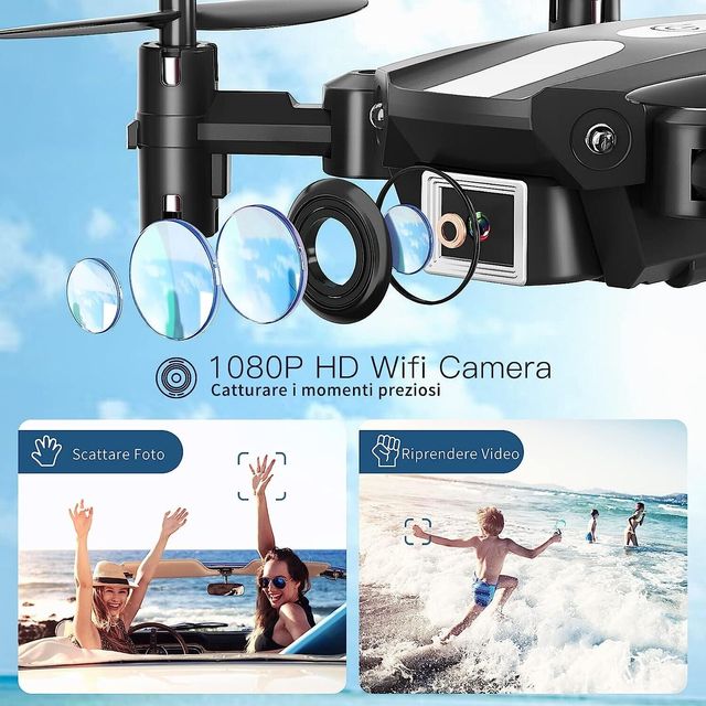 Wipkviey T25 Mini Drone per Bambini con Telecamera