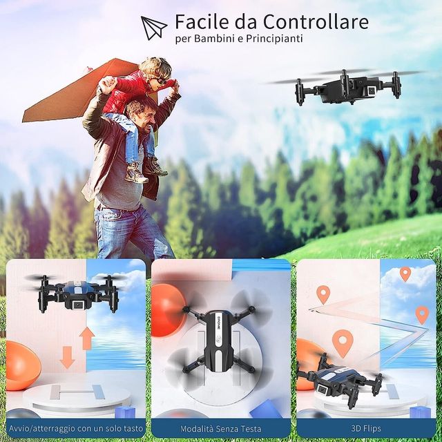 Wipkviey T25 Mini Drone per Bambini con Telecamera