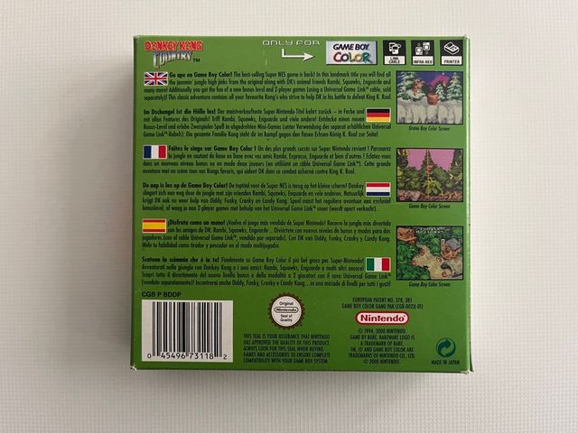 Donkey Kong Country. Game Boy Color