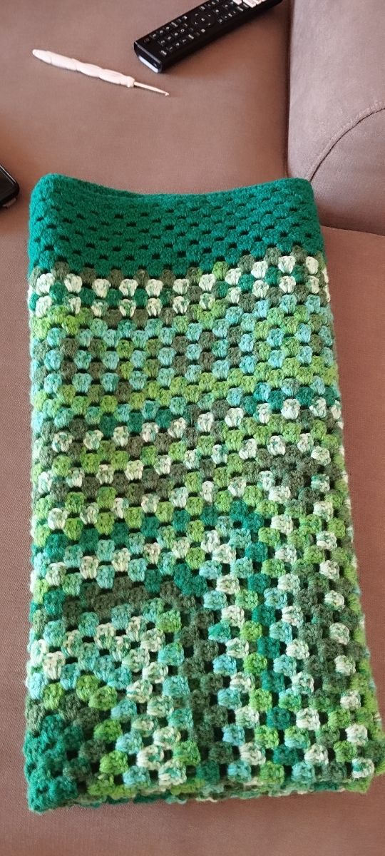 coperta all uncinetto punto granny + regalo