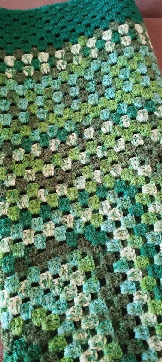 coperta all uncinetto punto granny + regalo