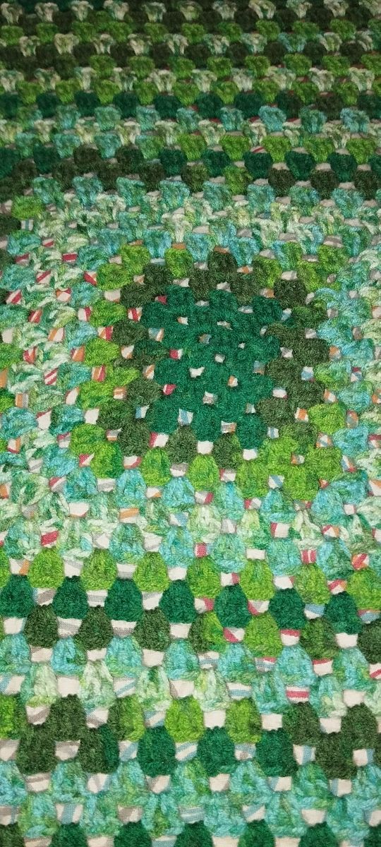 coperta all uncinetto punto granny + regalo