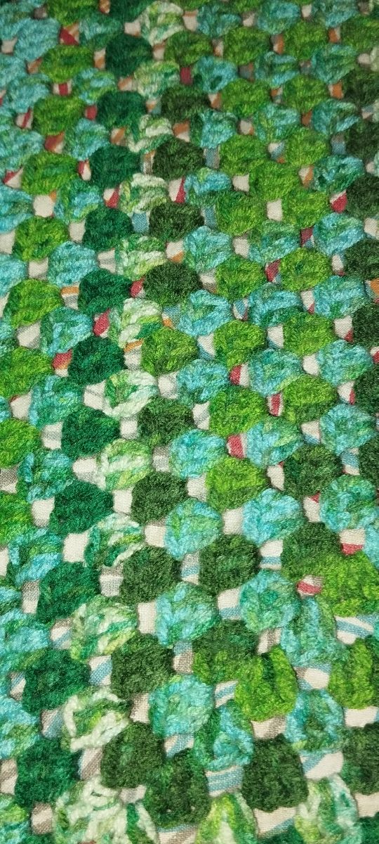 coperta all uncinetto punto granny + regalo