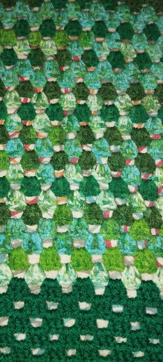 coperta all uncinetto punto granny + regalo