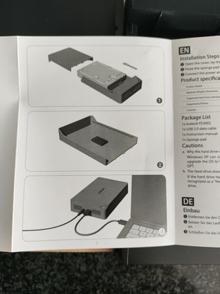Nueva: Carcasa para disco duro + disco duro 500 Gb