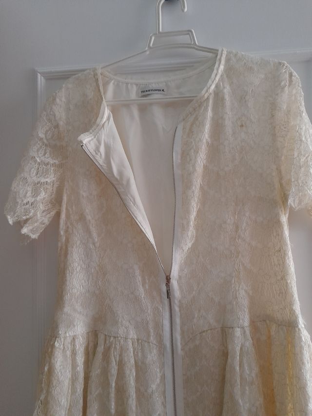 Vestido verano de encaje con cremallera