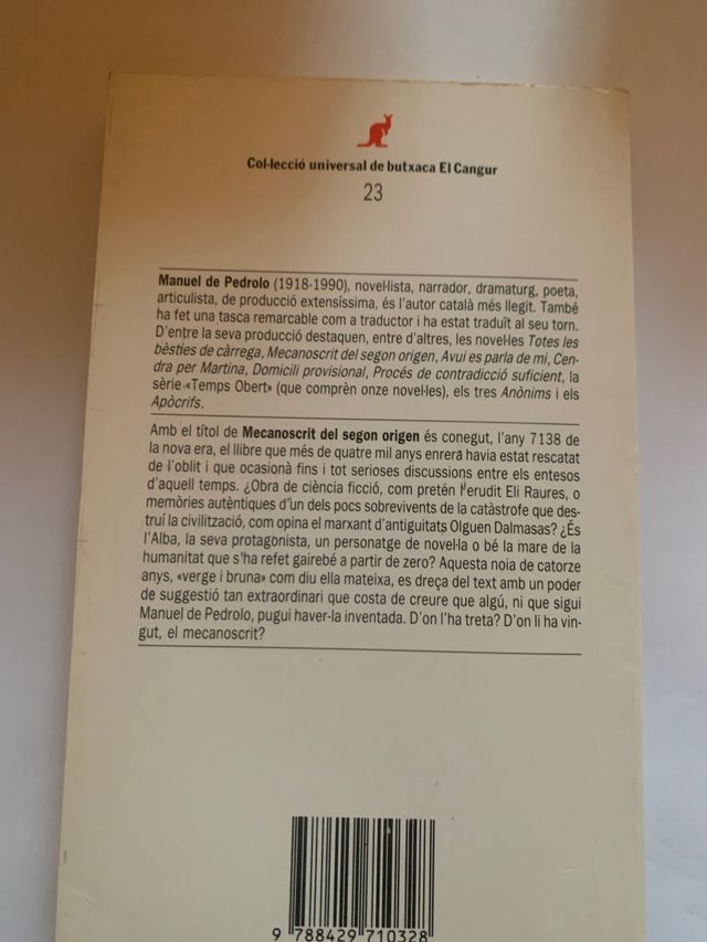 Mecanoscrit del Segon origen