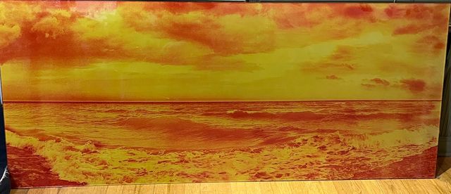 Obra Orange Yellow panoramic ocean Isack Kousnsky