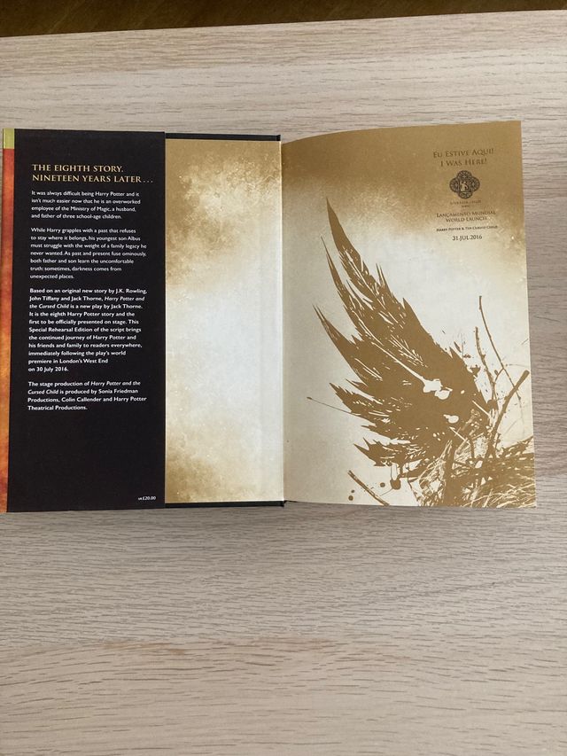 Libro de Harry Potter and the cursed child