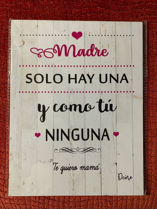 MADRE SOLO HAY UNA Y COMO TÚ NINGUNA 