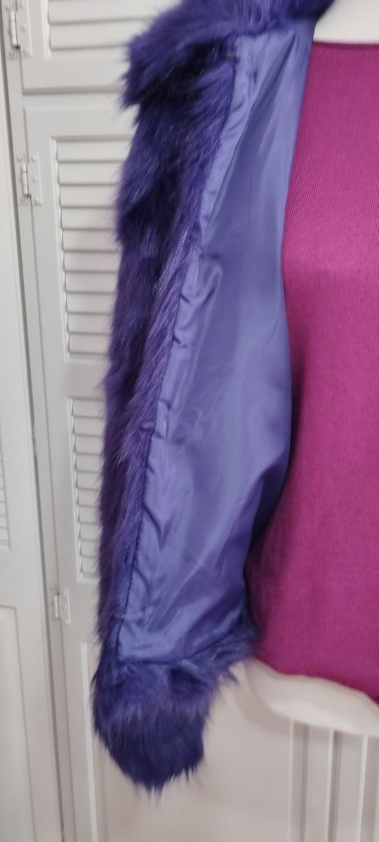 Pelliccia ecologica viola Ivyrevel 40 42