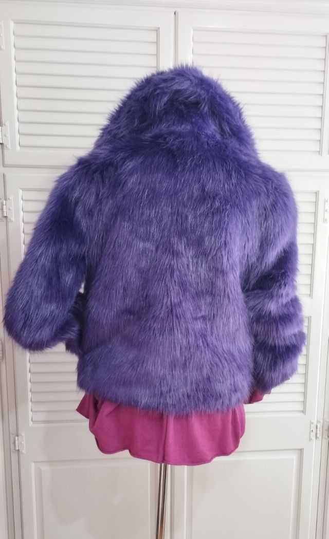 Pelliccia ecologica viola Ivyrevel 40 42