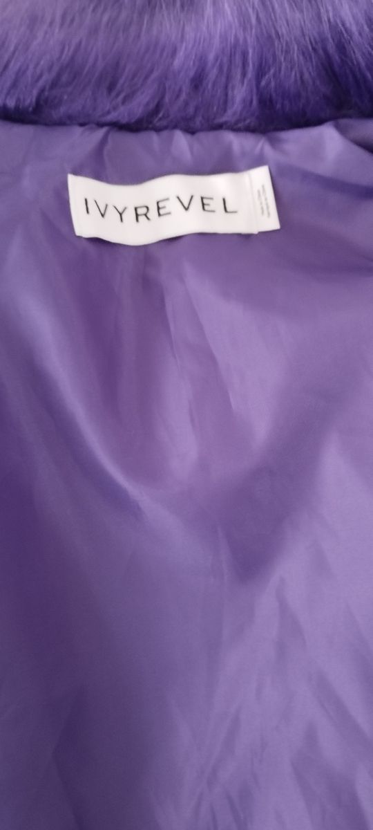 Pelliccia ecologica viola Ivyrevel 40 42