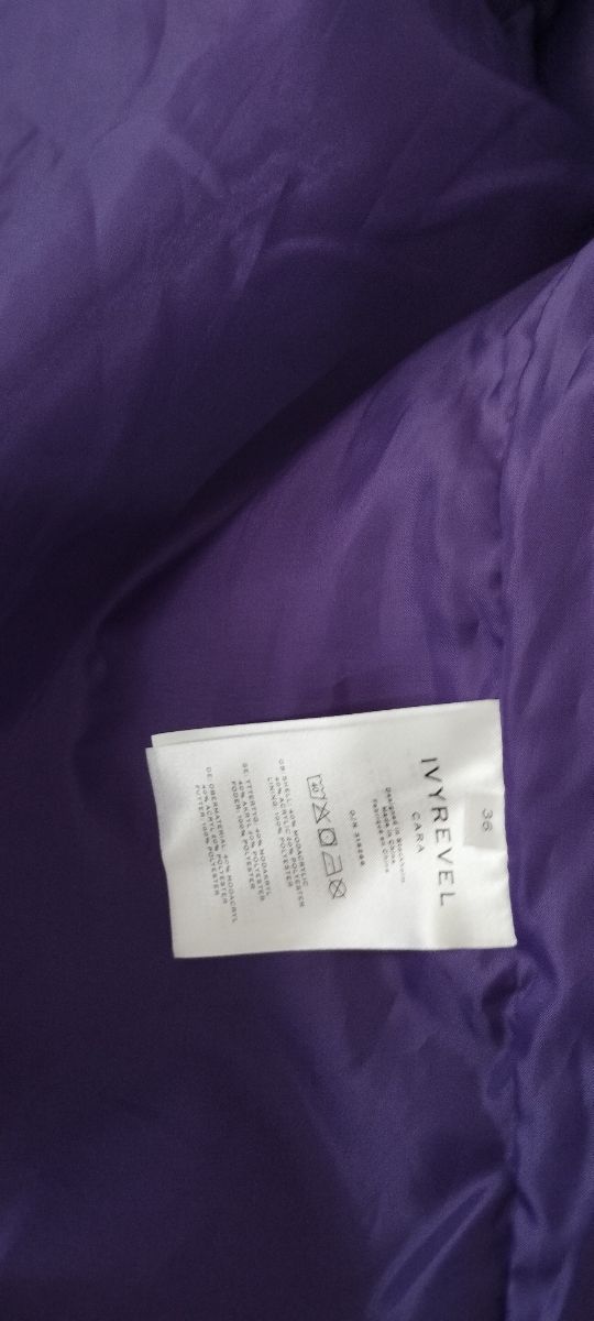 Pelliccia ecologica viola Ivyrevel 40 42