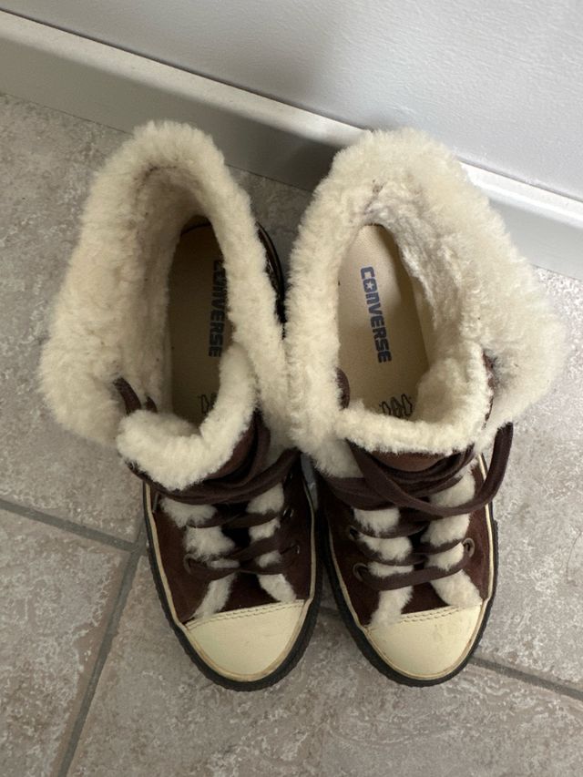 Scarpe Converse All Star col pelo