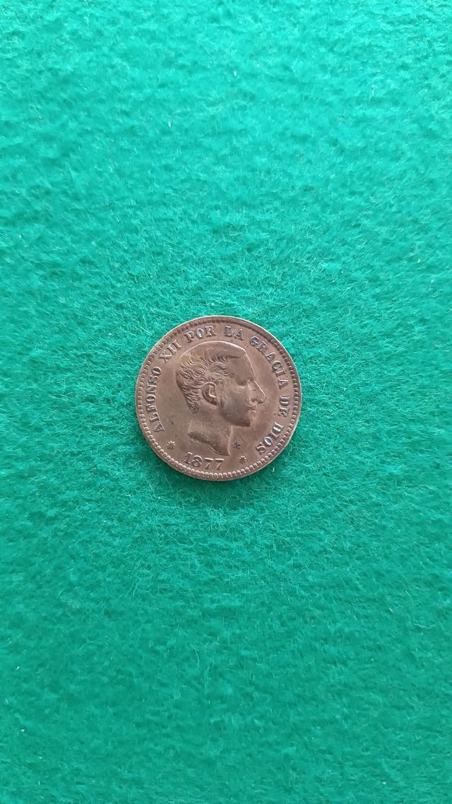 5 centesimi 1877 SC - Alfonso XII