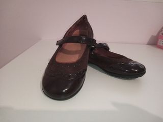 Merceditas Velcro Charol Niña n°28