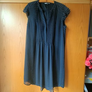 Vestito H&M blu pois bianchi senza maniche
