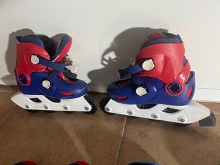 Patines niñ@ talla 28-30 con bolsa y protecciones