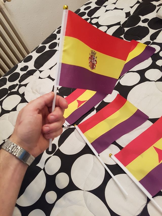 mini banderas republicanas de tela