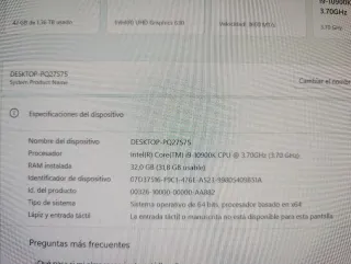 PC i9-10900K, 32GB RAM