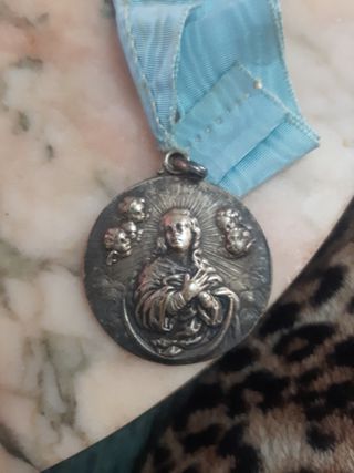 medalla religiosa antigua