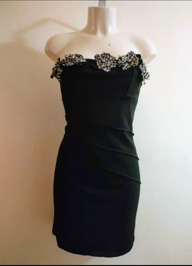 Vestitino nero in maglina elasticizzata