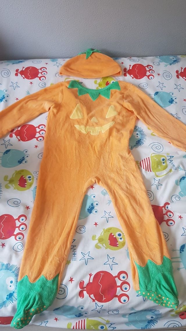 Disfraz calabaza 3 años