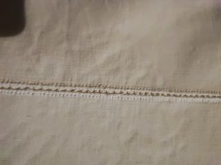 Lenzuolo matrimoniale sopra antico ricamato a mano