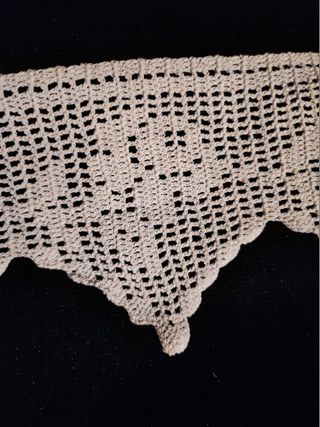 2 Pizzi a filet con rose manifattura artigiana