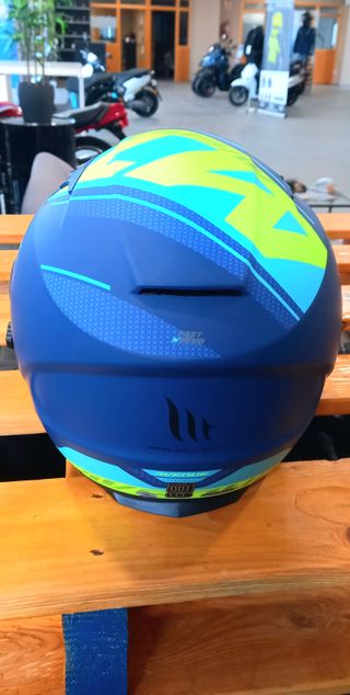 CASCO MT MOD. AVENUE SIDEWAY AZUL/FLUOR/VERDE