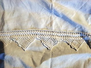 Tovaglietta tessuto antico ricamato a mano