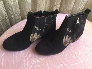 botines   Desigual piel