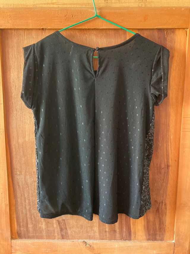 Blusa negra JULIE Talla S-M