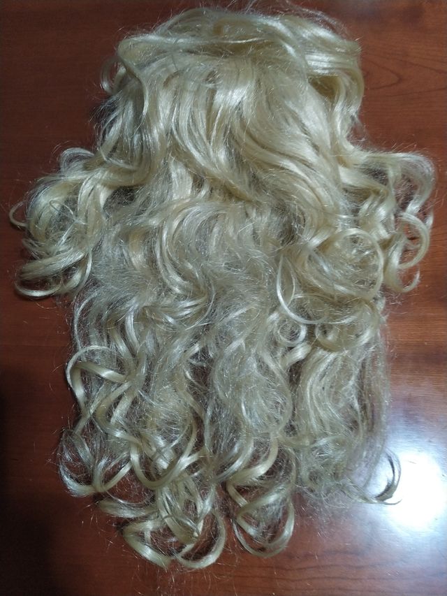Peluca rubia larga
