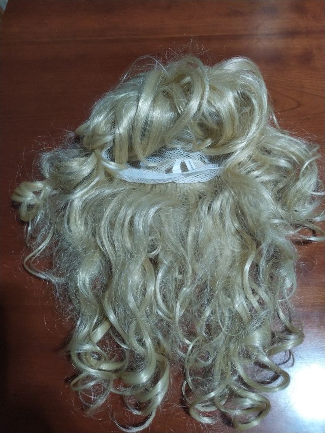 Peluca rubia larga