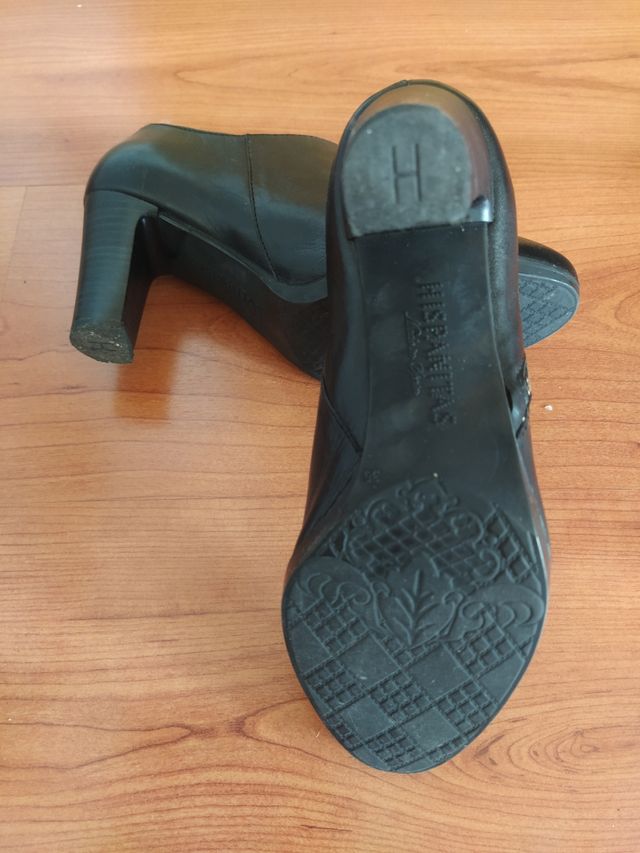 Zapatos mujer tacón negros Hispanitas