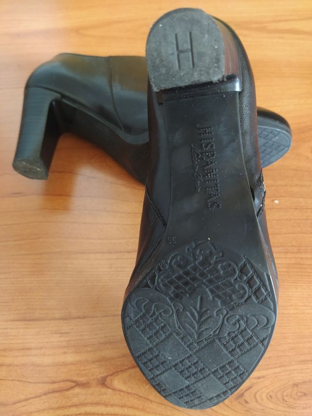 Zapatos mujer tacón negros Hispanitas