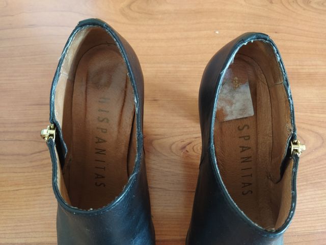 Zapatos mujer tacón negros Hispanitas