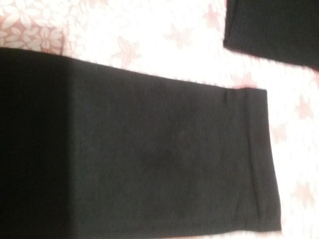 2 pantalon- t 32/34,leggings,mallas,polipiel