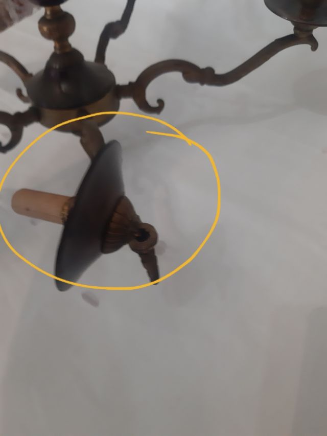 Lampara antigua techo