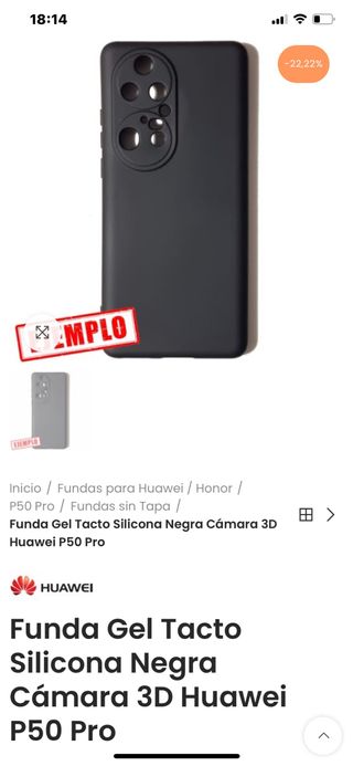 Custodia per fotocamera 3D Huawei P50 Pro