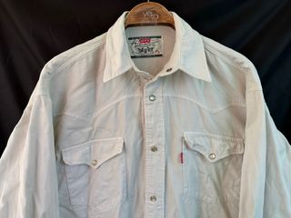 Camisa VINTAGE vaquera LEVIS talla S MUY GRANDE 