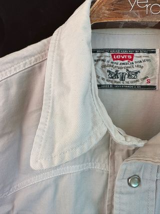 Camisa VINTAGE vaquera LEVIS talla S MUY GRANDE 