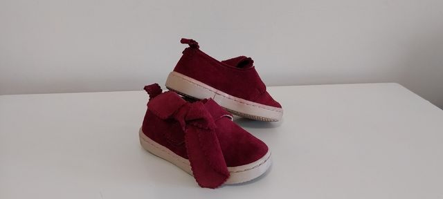 Sapato camursa bordeaux