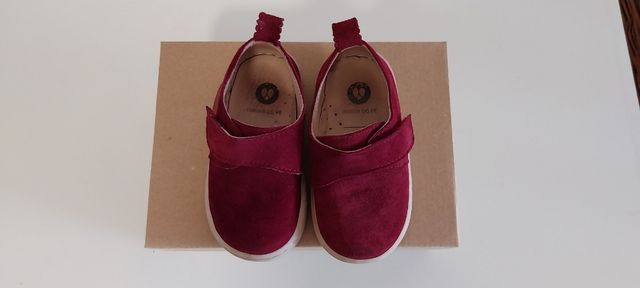 Sapato camursa bordeaux