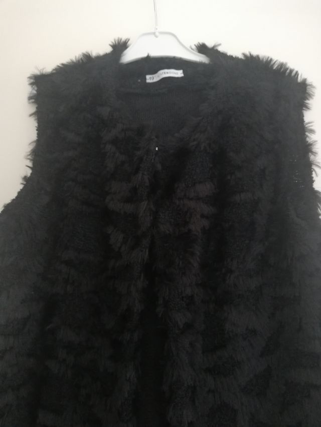 Gilet ecopelliccia nero