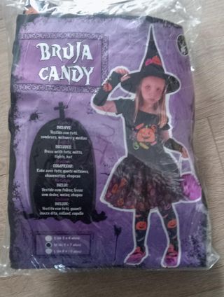 Disfraz bruja 5 a 7 años