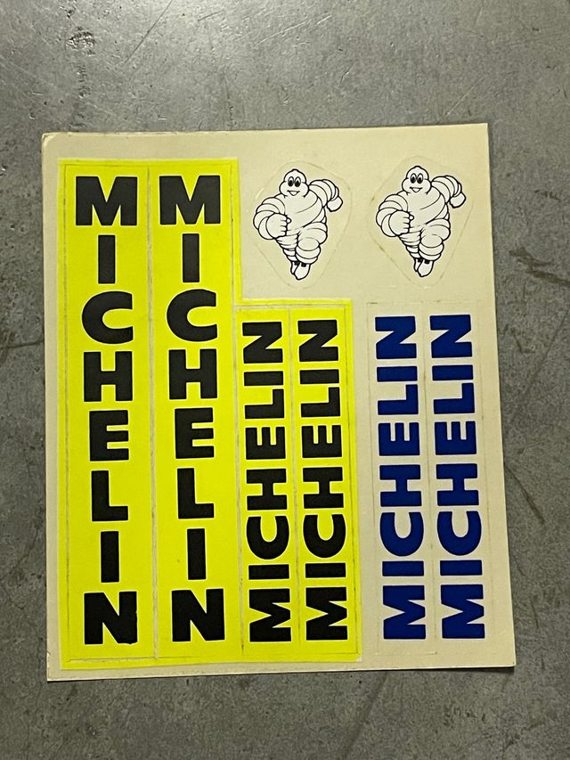 michelen adesivi vintage
