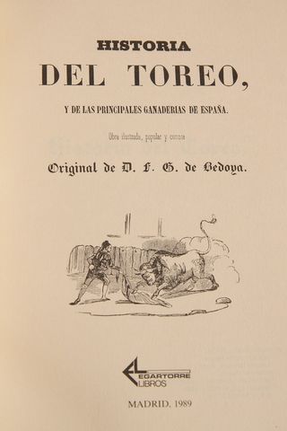 Historia del Toreo y de las Principales Ganaderías